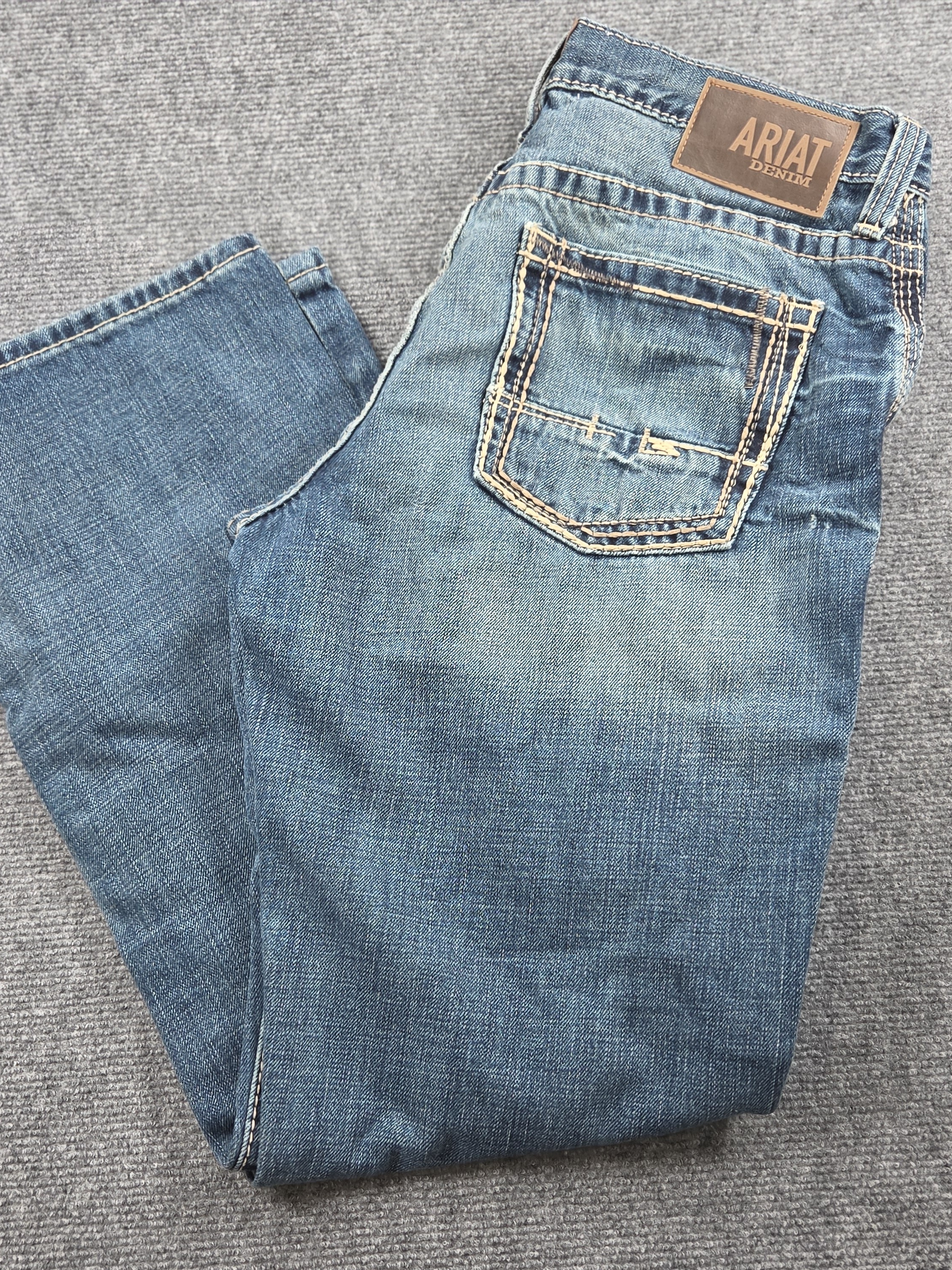 Ariat M4 Relaxed Boot Cut Jeans Men's Size 32x30 Blue Medium Wash Denim